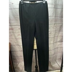 Women with Control Black Ponte Knit Straight Leg Pull On‎ Pants Size Medium